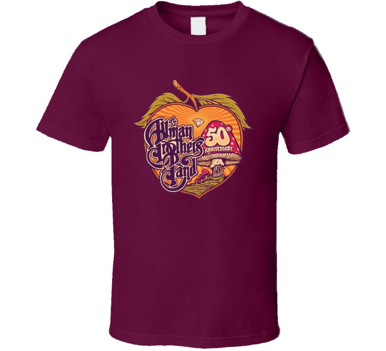 Discover The Allman Brothers Band 50th Anniversary Vintage Retro T Shirt