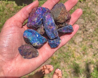 Peacock ore, Rough peacock ore, Raw peacock ore, Natural peacock ore