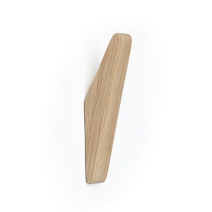 DIY-kapstokhaken GATIS, muurhaken, houten kapstok, kapstokken voor wandmontage, handgemaakte haken, eikenhouten haken, onbehandelde muurhaken