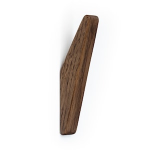 Brown Wall Hooks GATIS, Oak Wood Coat Hooks, Wooden Coat Rack, Wall Mounted Hooks, Wall Decor, Entryway Organizer