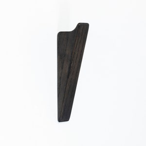 Black Wall Hooks BRUNO, Coat Hooks, Towel Hooks, Bathroom Accessories, Wooden Coat Rack, Hooks for Wall, Oak Wood Wall Hooks