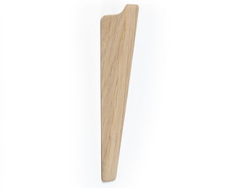 Untreated Modern Oak Wood Wall Hook MARTS: Entryway Organizer