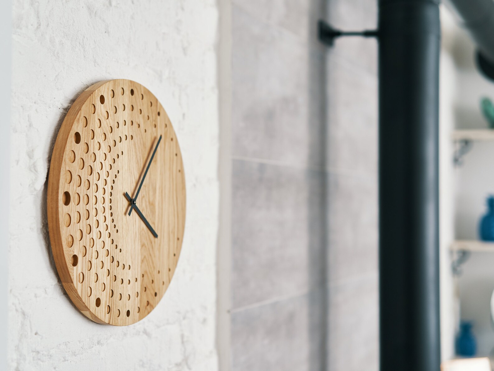 Wall Clock ILMARS Wooden Clock Wood Clock Wall Hanging Etsy