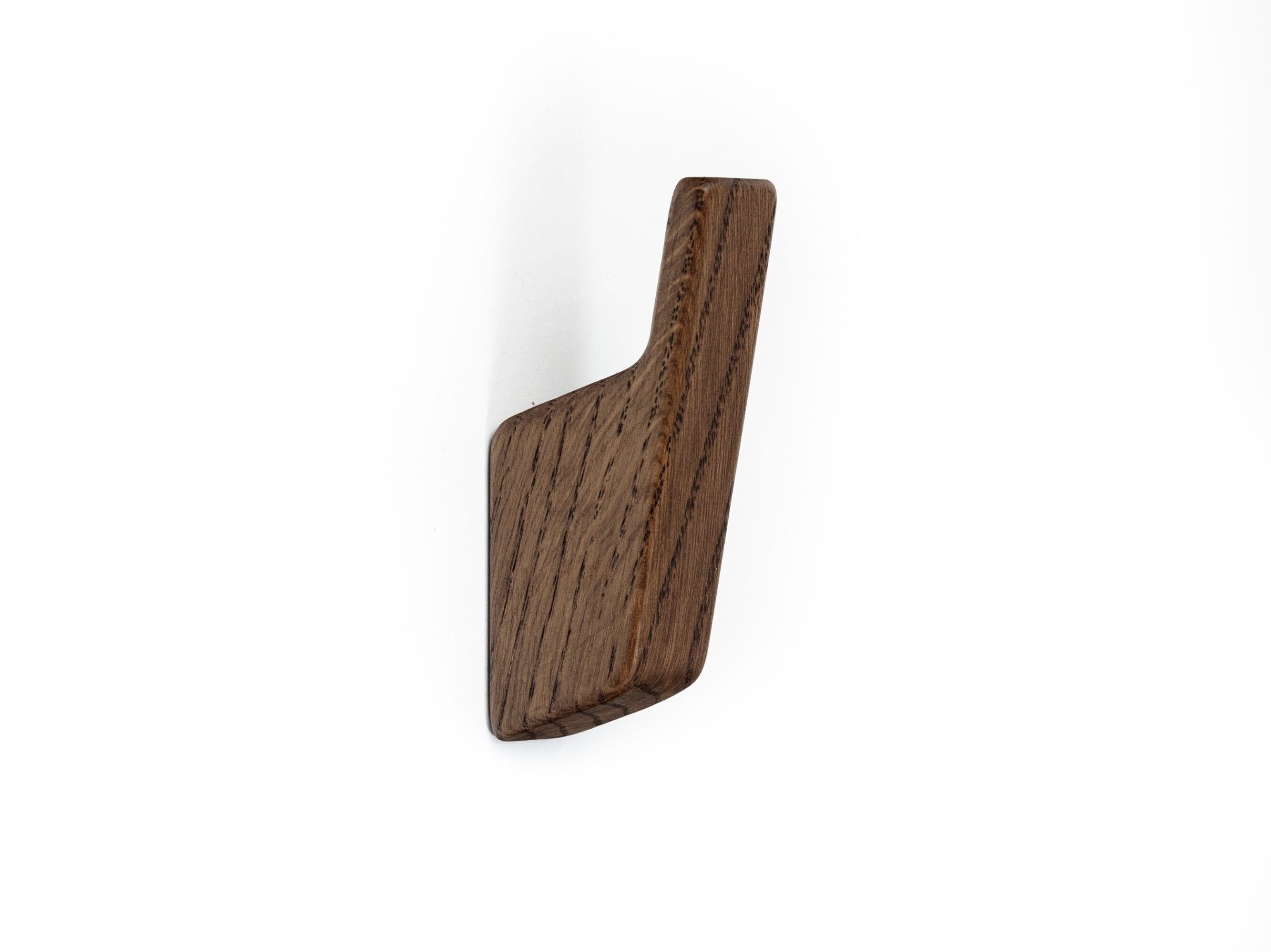 Oak Wood Wall Hook GUSTS: Minimalist Nordic Coat Hanger