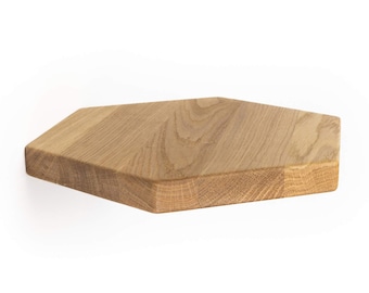 Handgemaakte eiken zwevende plank OTO: modern wanddecor