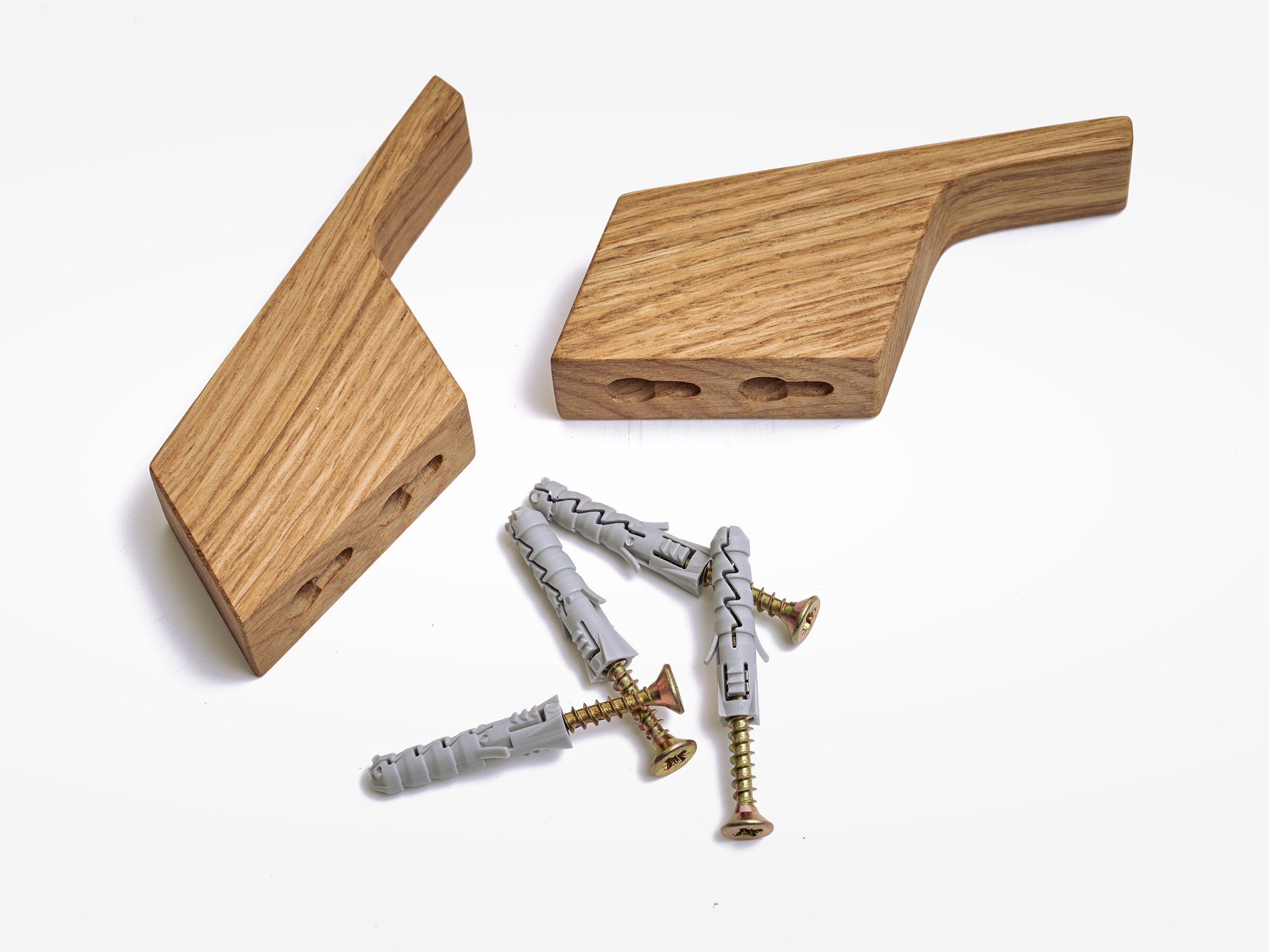 Natural Oak Wood Wall Hook GUSTS Coat Hanger Wooden Rack for Etsy