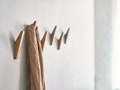 Coat Hooks GATIS, Decorative Wall Hooks, Modern Coat Rack, Wooden Towel Hanger, Hooks for Wall, Oak Wood Wall Storage, DIY Clothes Hanger
