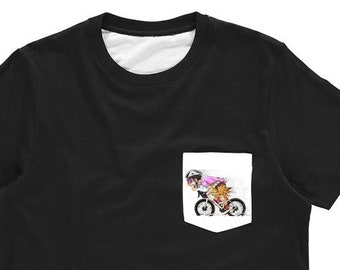 Cycling Classic Sublimation Pocket T-Shirt // For the Sake of Speed // Casual Tee