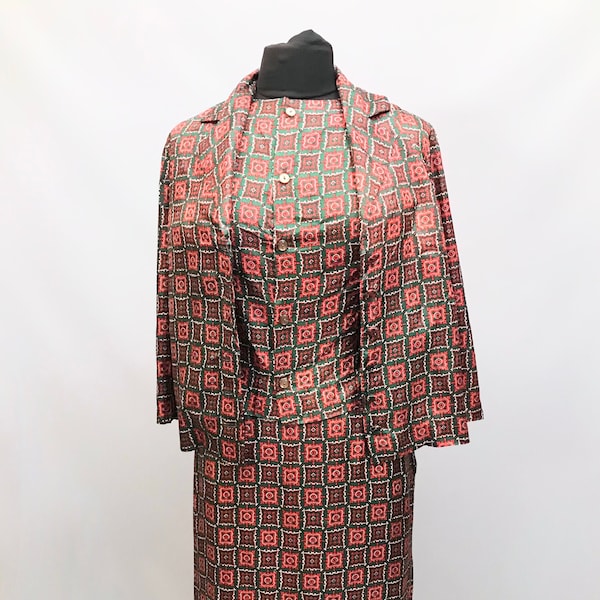 1960s 3 piece woman's skirt Suit Made by Wetherall of Bond Street