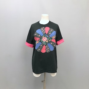 Vintage T shirt with patchwork design