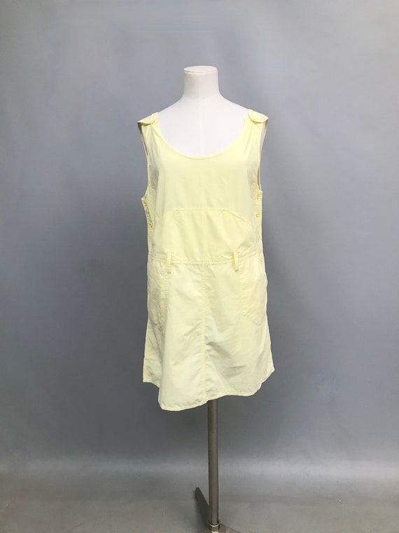 Dungaree dress yellow sales