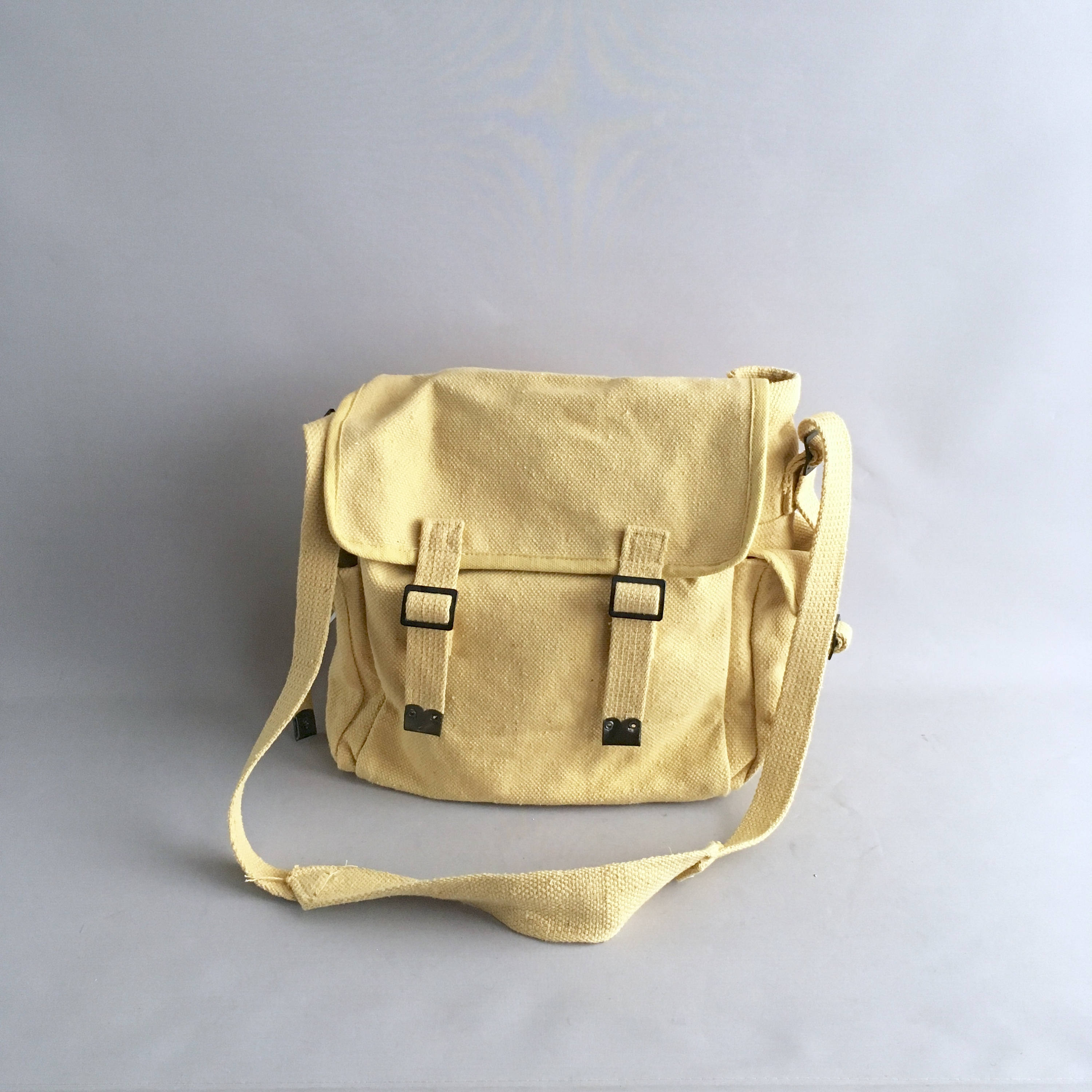 Vintage but new 1980s cotton canvas satchel bag / cross body | Etsy