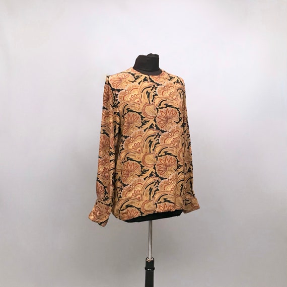 Vintage Aquascutum silk paisley blouse - image 1