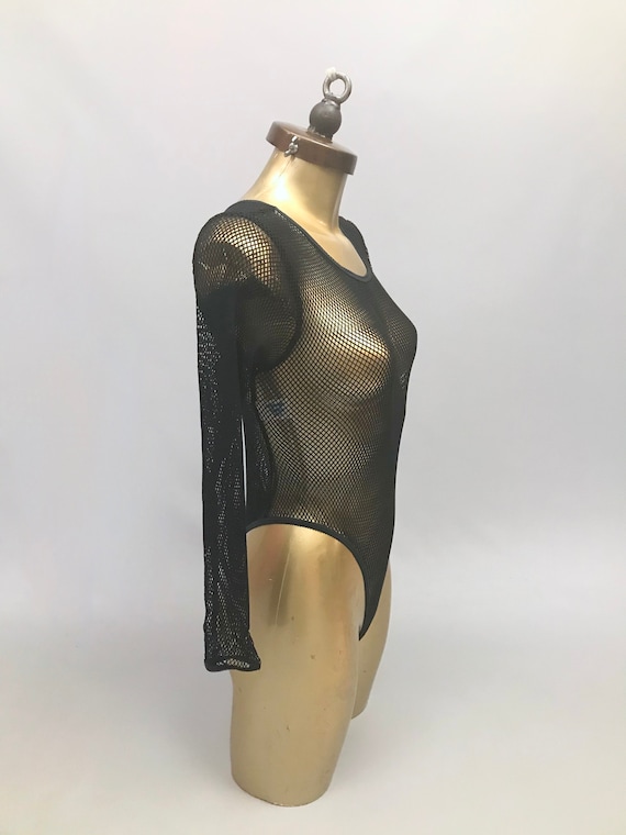 1980s Black Fishnet Bodysuit/ Bodice /leotard /top/ Brand New With Original  Packaging -  Canada