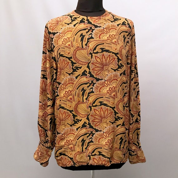 Vintage Aquascutum silk paisley blouse - image 2