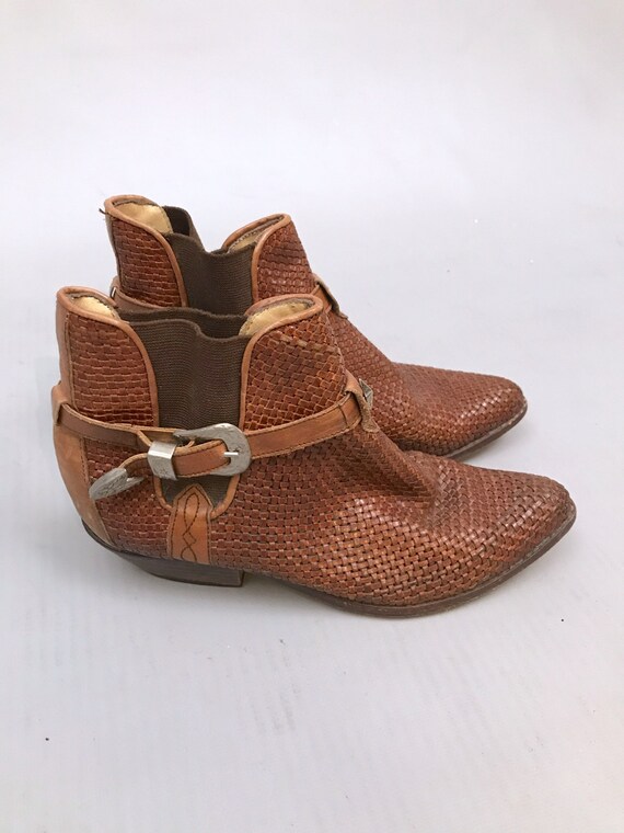 leather pixie boots