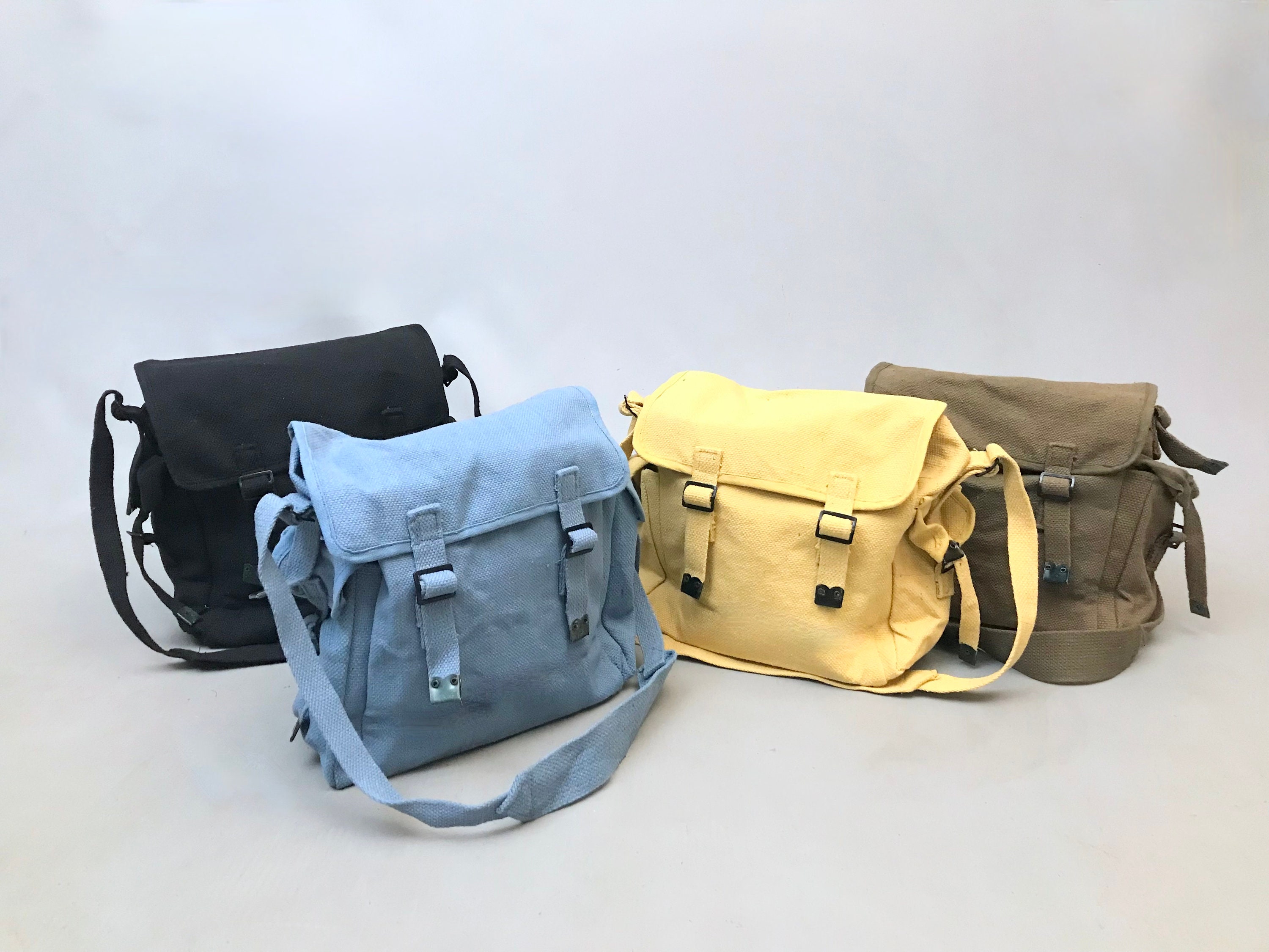 Female Big Capacity Canvas Fabric Y2k Grunge Side Sling Shoulder Bag Medium  Size Frayed Edge School Book Laptop Crossbody Bag