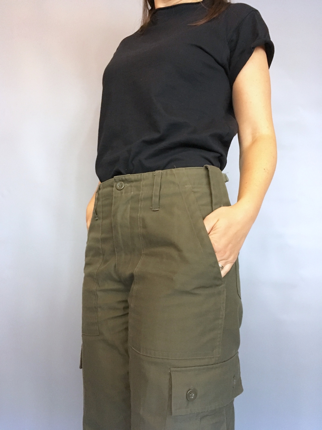 90s combat hotsell trousers with tassels