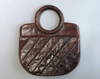 1960s vintage snakeskin bag