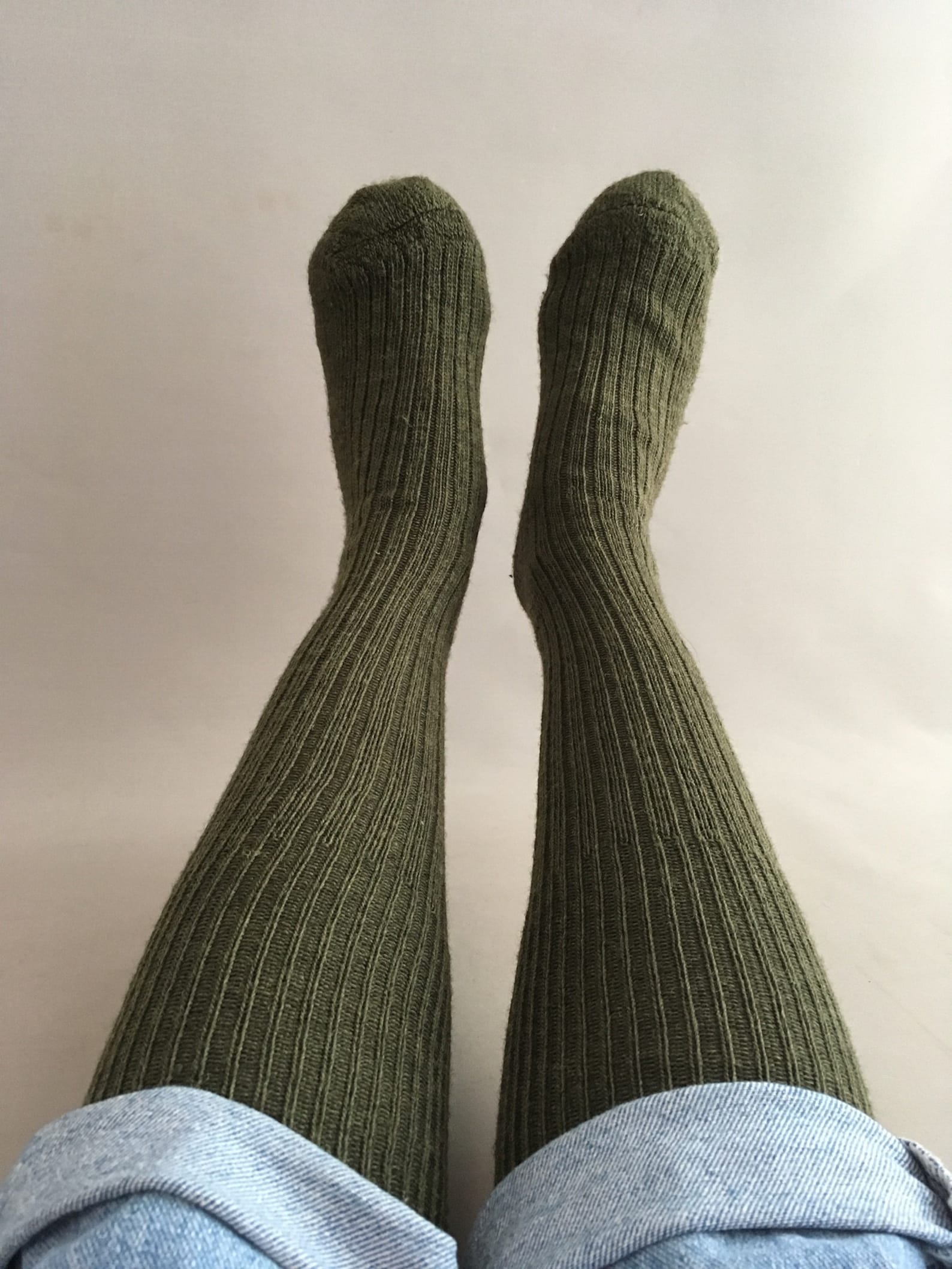 Olive Green Wool Socks. Fits Size 6 11uk Leg Warmers Unisex Etsy UK
