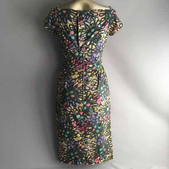 Original 1950s handmade cotton dress in a fantast… - image 6