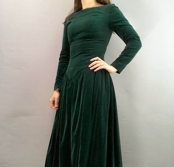 monsoon navy velvet dress