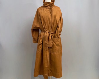 Brown ochre cotton mac coat / trench by Top Shop