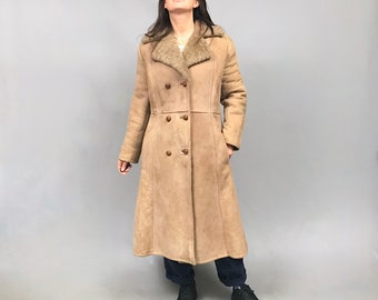 1970s full length Sheepskin coat