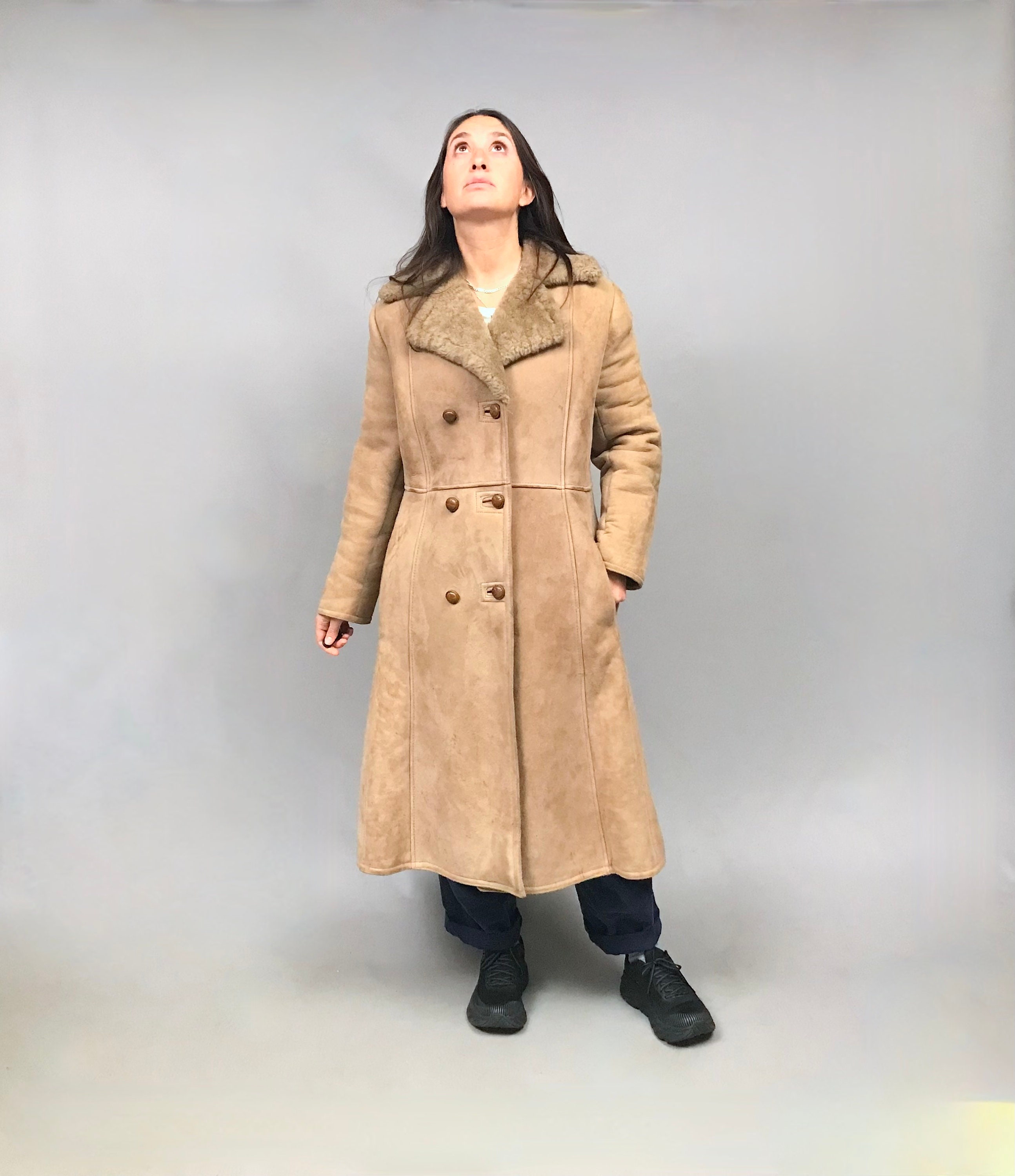 1970s Full Length Sheepskin Coat Etsy