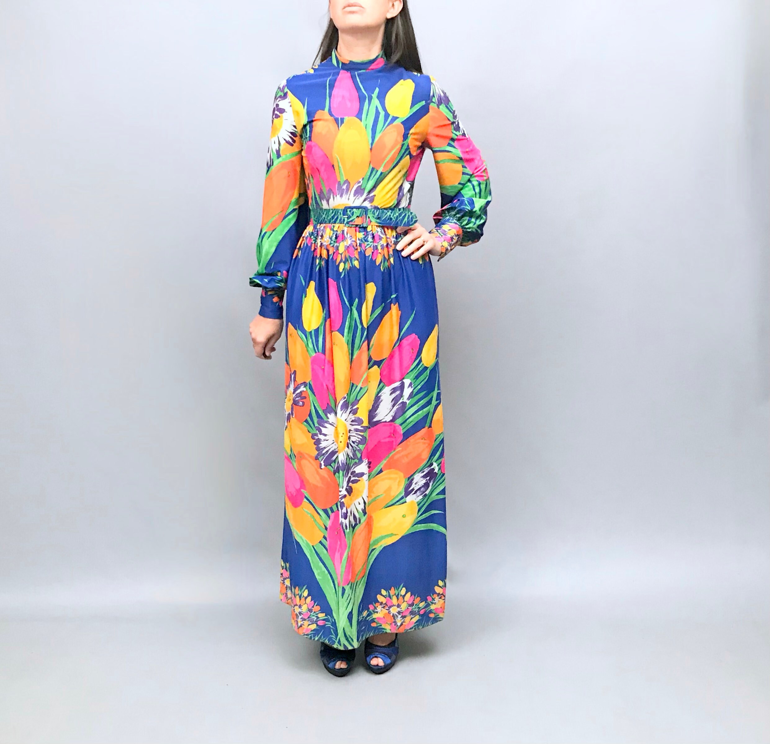 Image of Amazing S Giant Floral Print Maxi Dress