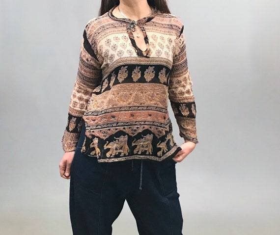 コリアグランドセール 2025 Vintage Indian Cotton Tunic Top - Etsy チュニック
