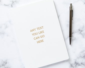 Branded Notebook, Company Notebook, Logo Notebook, Corporate Notebook, Personalised Foil Notebook