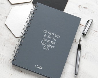 Funny Diary - Fight Club Diary - 2024 Diary - 2024 Planner - 2024 Weekly Planner - Custom Planner - A5 Planner - Personalised Planner