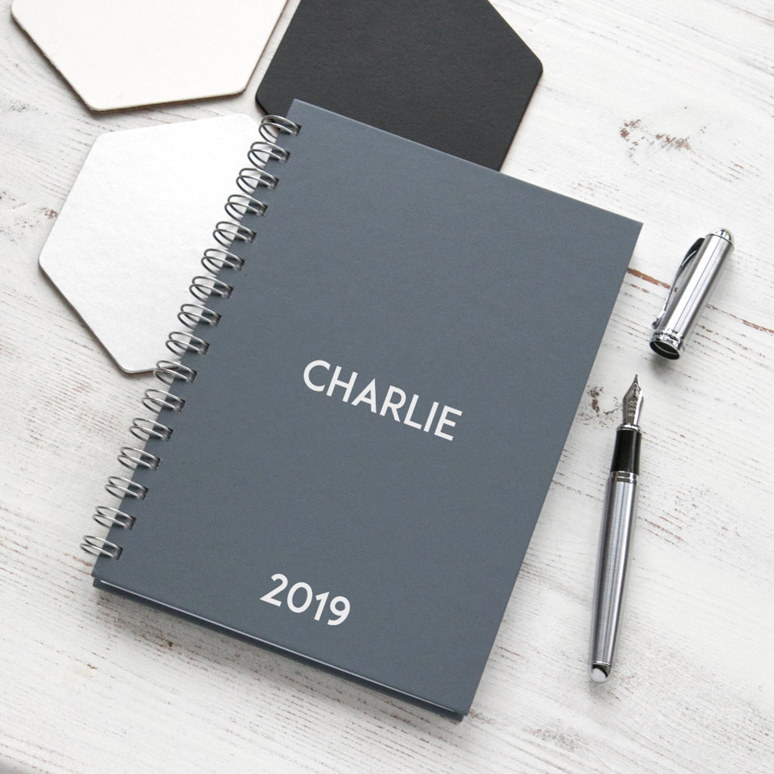 Company Diary Corporate Diary Logo Diary Any Text 2020 Etsy