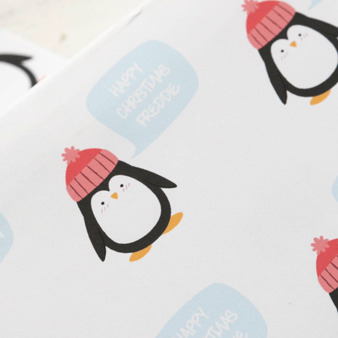 Penguin Christmas Wrapping Paper 