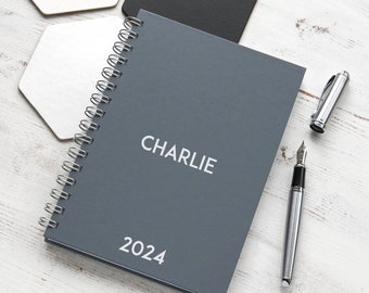 2024 Diary - Personalised Planner - A5 Weekly Diary - Gift for Her - Gift for Him - 2024 Journal - Weekly Diary - 2024 Weekly Planner