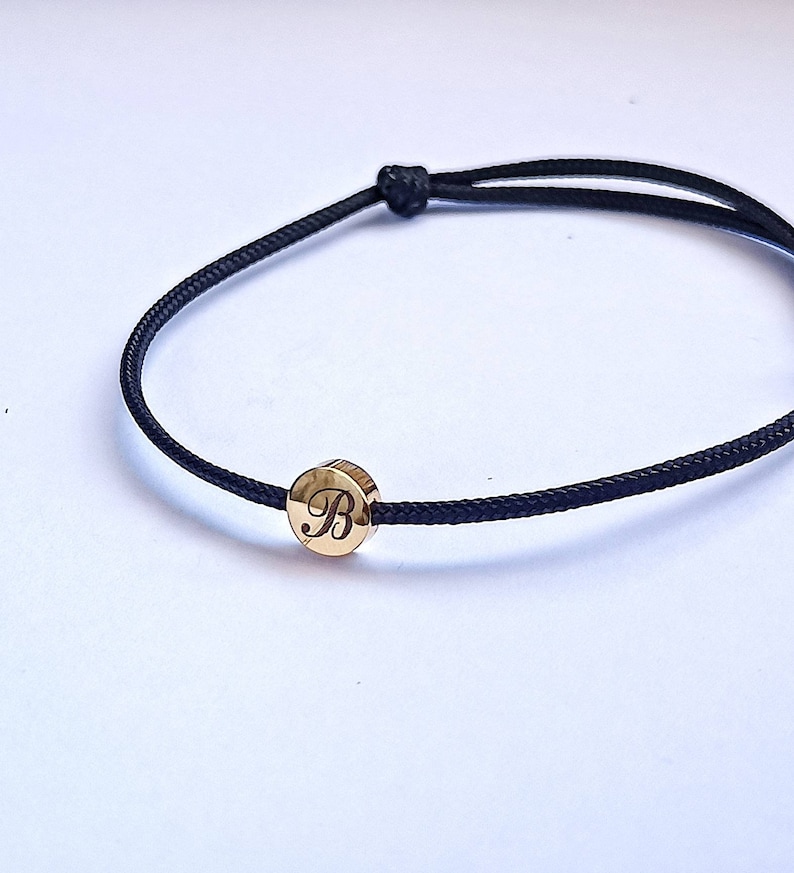 Bracelet gravé pour homme personnalisé, bracelet de corde de voile imperméable à l'eau, bracelet de corde personnalisé image 4
