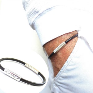 Engraved bracelets for Men Custom Gift For Dad Personalized bracelet Gift for men Bracelet for him  Daddy gift