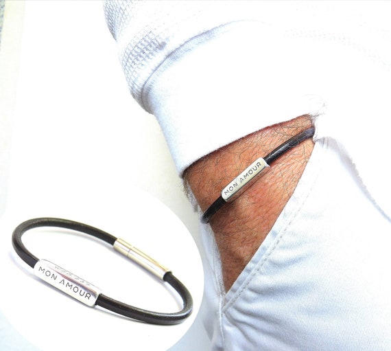 Rascacielos atributo Pensativo Pulseras grabadas para hombre Regalo personalizado para papá - Etsy España Rascacielos atributo Pensativo Pulseras grabadas para hombre Regalo personalizado para papá - Etsy España