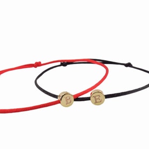 Gold Friends Bracelets For Her and Him Custom Couple Bracelets Long Distance Couple Bracelets Set of 2, Personalized His & Her Bracelet, zdjęcie 3