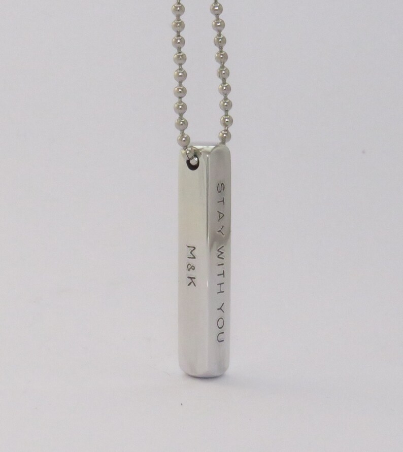 Necklace for Men Name Necklace Initial Necklace Custom Etsy