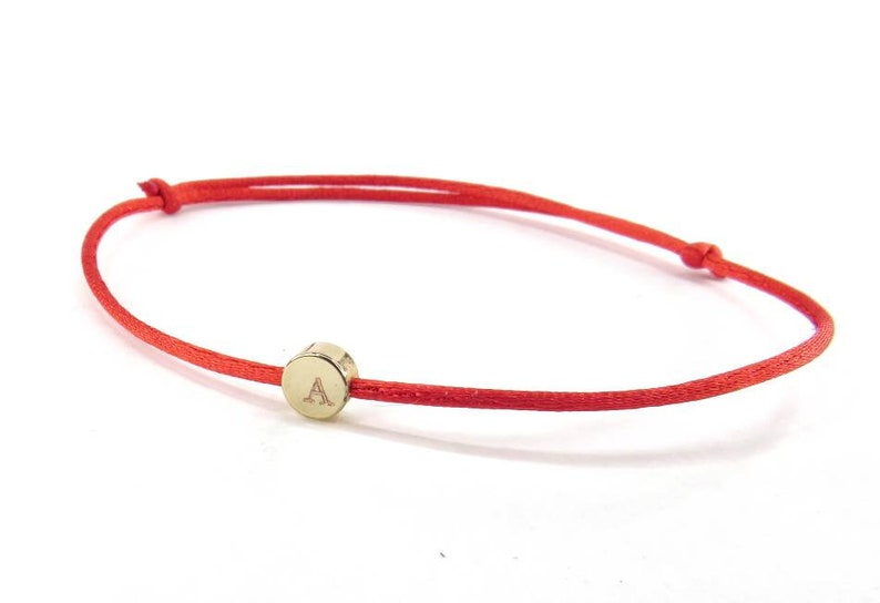 Pulsera de cuerda grabada minimalista personalizada para hombres Pulsera de letras Pulsera inicial Pulsera de cuerda para hombre Pulsera inicial Pulsera de amistad imagen 5