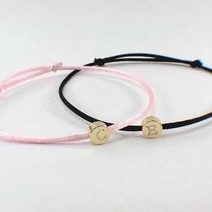 Ensemble de 2 bracelets d'amis en or pour elle et lui Bracelets de couple personnalisés Lot de 2 bracelets de couple personnalisés pour elle et lui, image 5