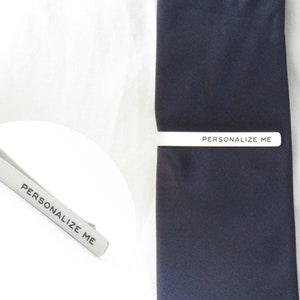 Tie Clip Personalized Custom Tie Clip Monogram Tie Clip Name Tie Clip