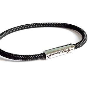 Op maat gemaakte waterdichte herenarmband zeiltouw herenarmband gepersonaliseerde herenarmband roestvrijstalen herenarmband