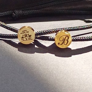 Bracelet gravé pour homme personnalisé, bracelet de corde de voile imperméable à l'eau, bracelet de corde personnalisé image 9