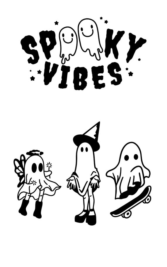 Halloween Coloring Page Etsy