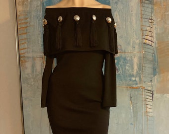 patrick kelly button dress