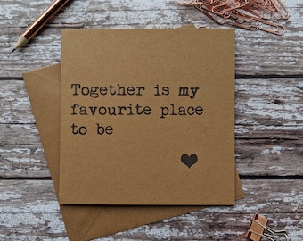 Anniversary card, wedding anniversary card, husband card, wife card, girlfriend card, boyfriend card, romantic card, husband anniversary