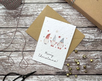 Plantable Christmas card, Seed Christmas card